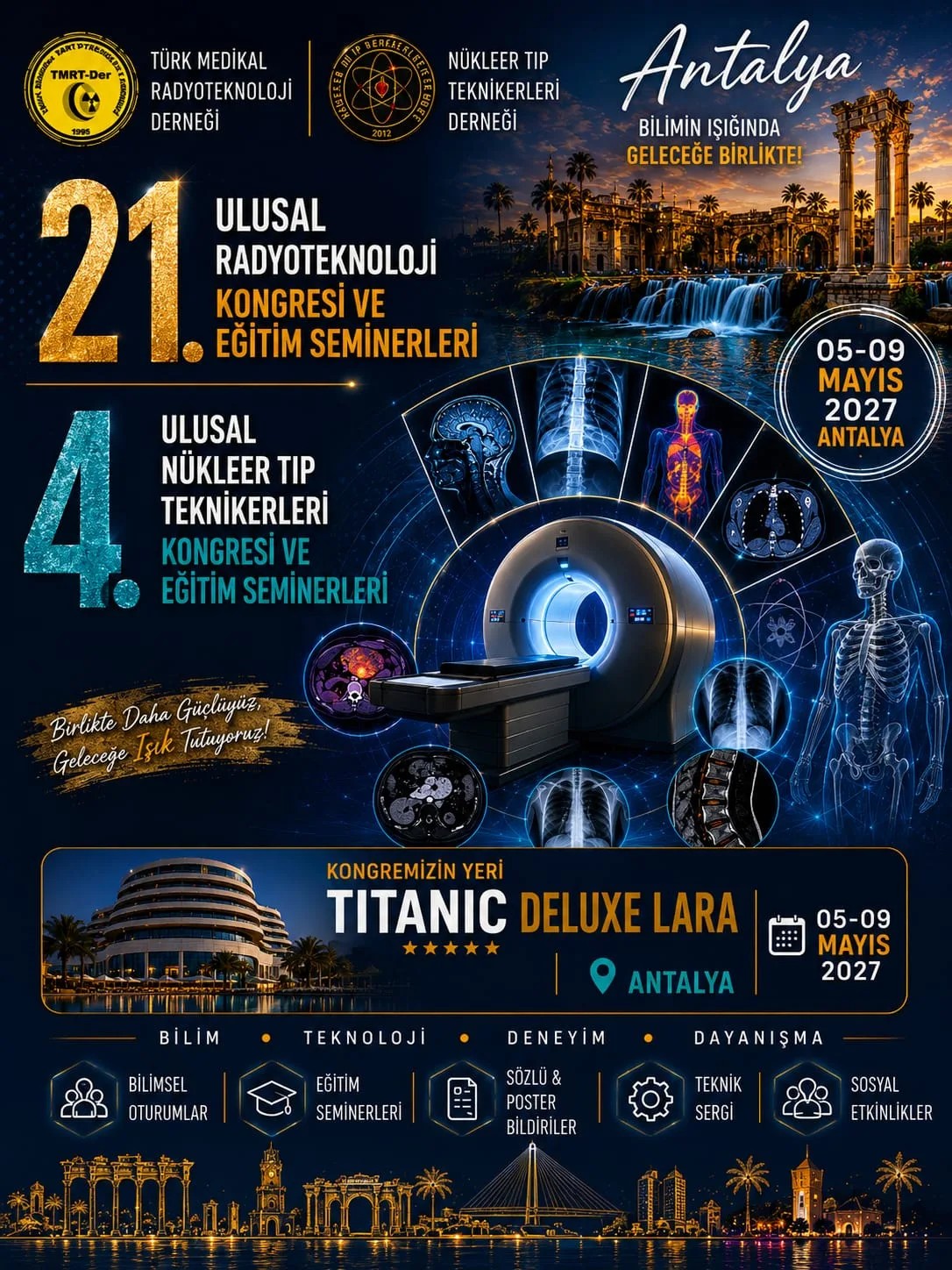 21. Ulusal Radyoteknoloji ve 4. Nükleer Tıp Teknikerleri Kongresi Afişi